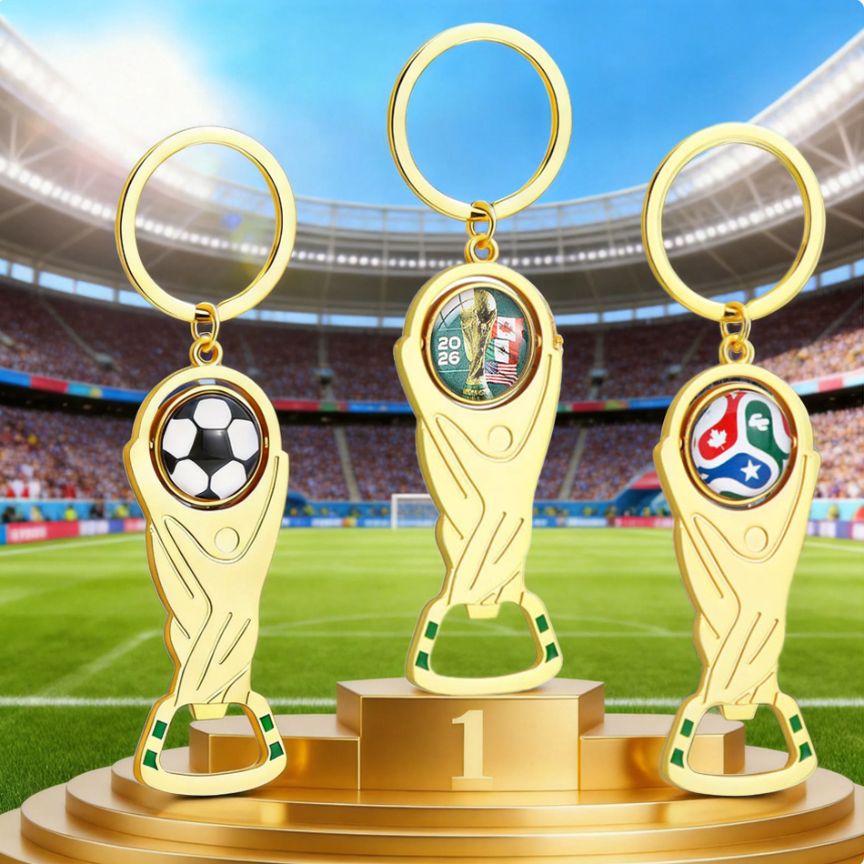 Bottle Opener Keyring - Bottle Opener Pendant, Football Shaped Keychain,