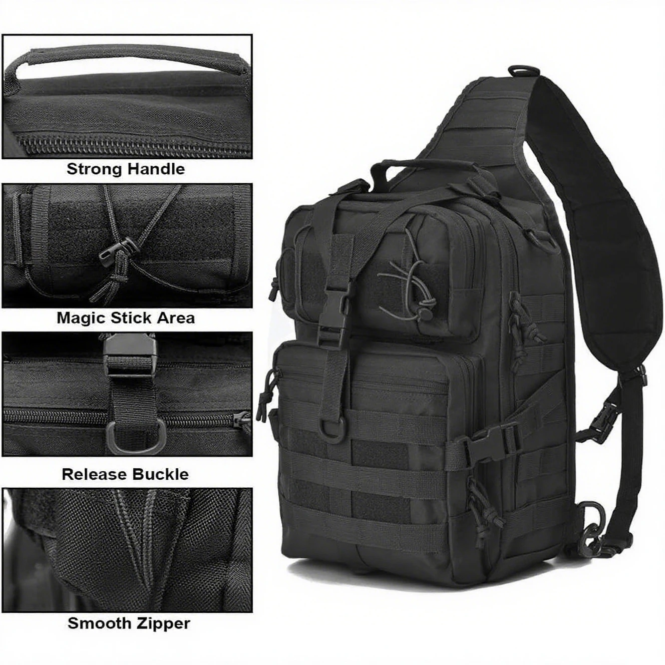 Edc Concealed Carry Backpack - Tactical Sling Backpack Shoulder Gun Bag