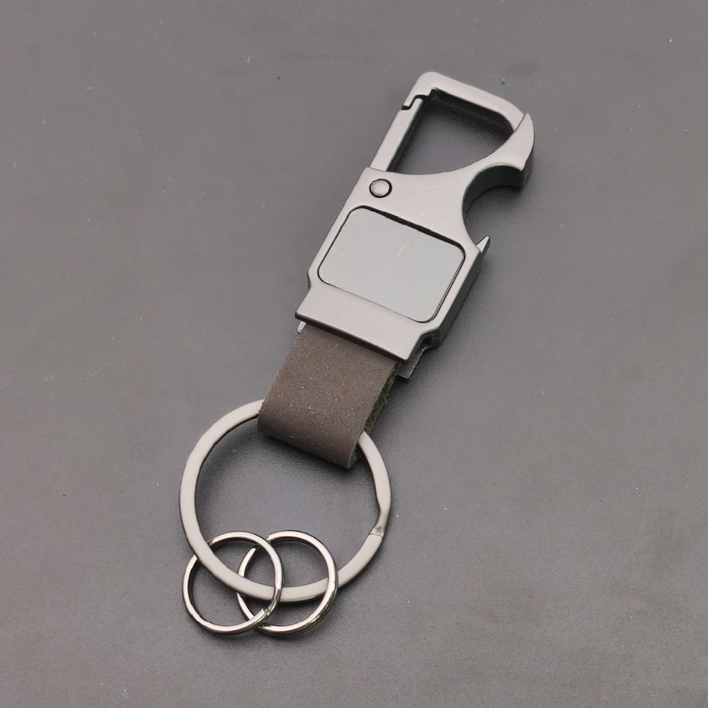 Personalized Genuine Leather K - Bottle Opener Keyring recension och pris