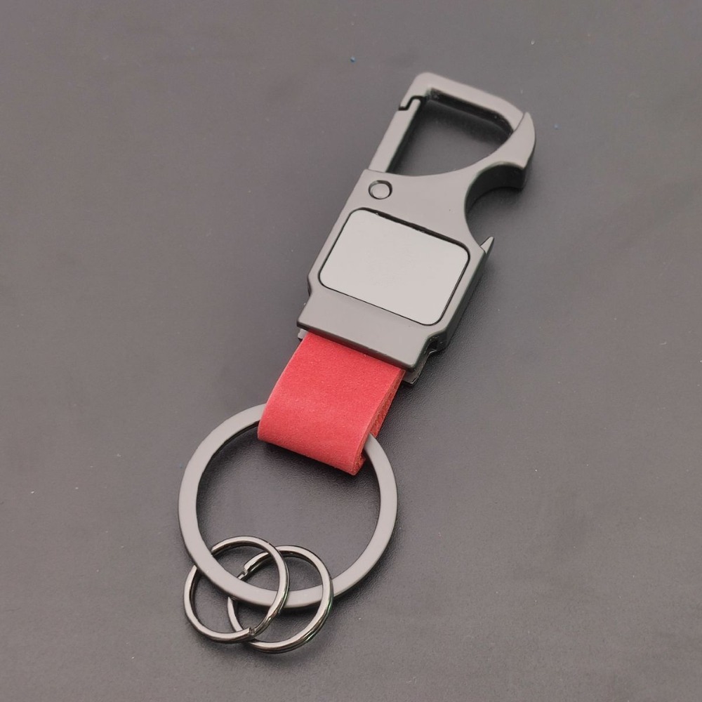 Personalized Genuine Leather K - Bottle Opener Keyring recension och pris