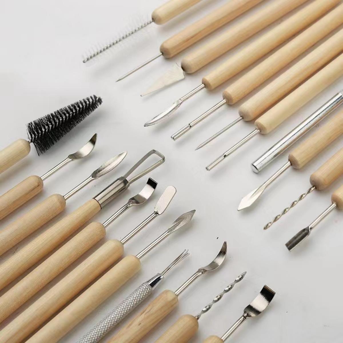11pcs/set Pottery Tools  Wood  - Pocket Knife Ceramic recension och pris