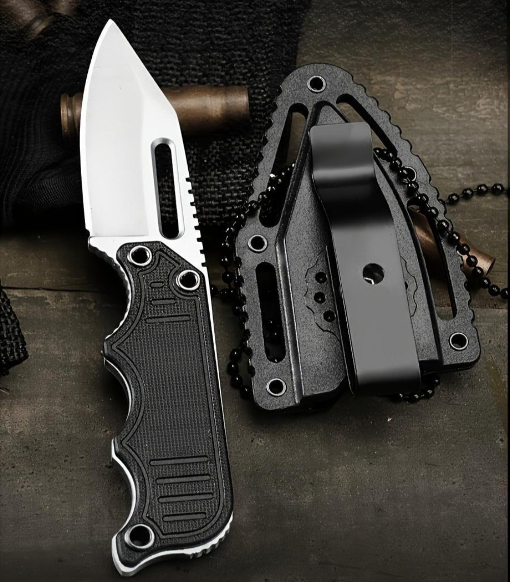 Portable Neck Knife with Kydex - Edc Fixed Blade Deep Carry recension och pris