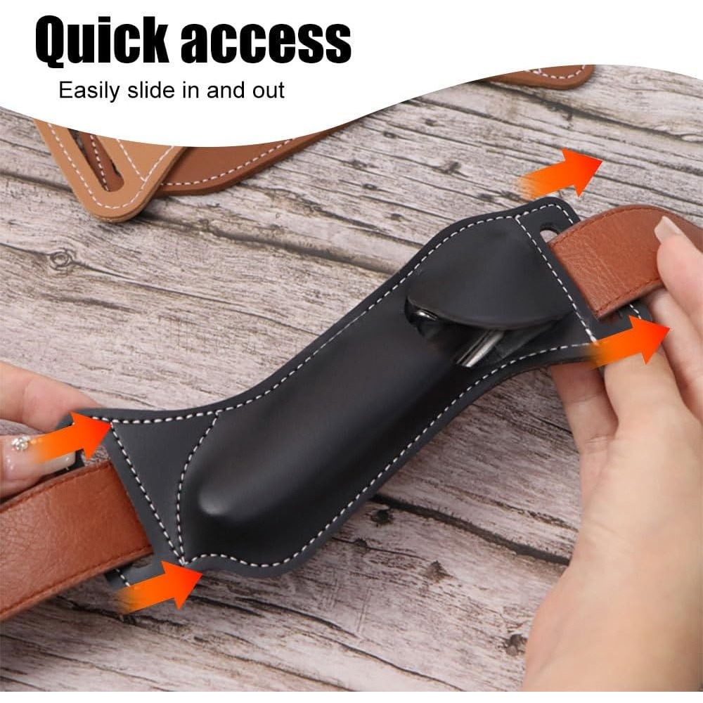 Waist Hanging EDC Knife Sheath - Leather Edc. Carry Pouch recension och pris