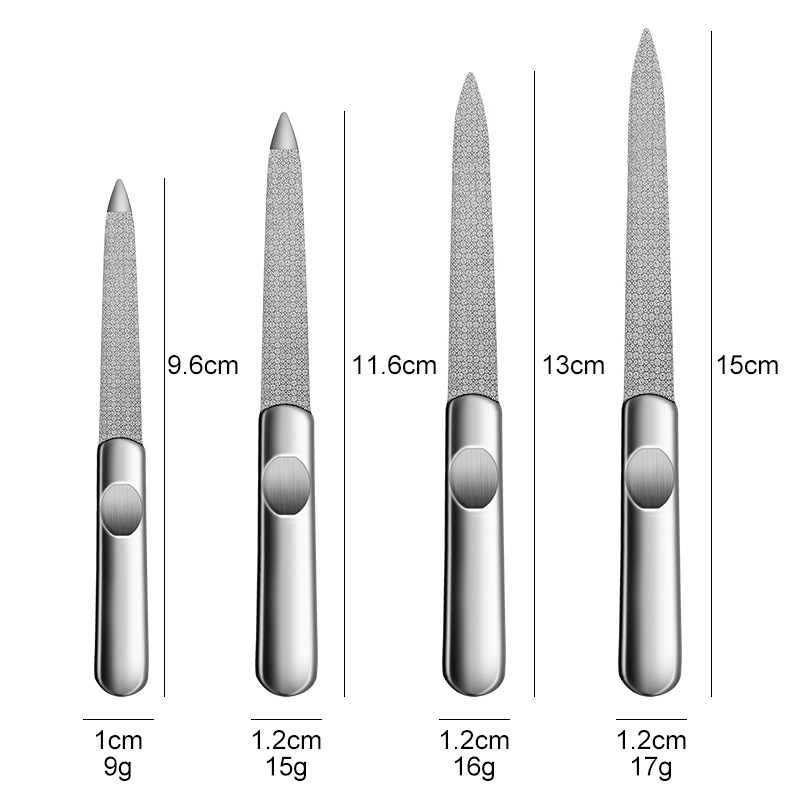 1PCS Professional Stainless St - Nail File Titanium recension och pris