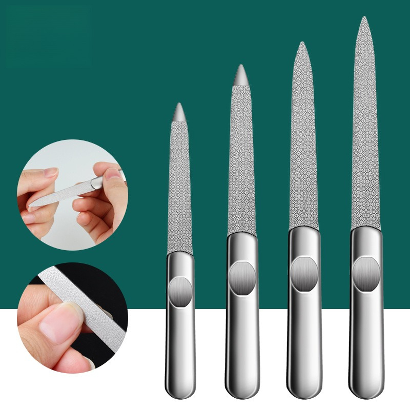 1PCS Professional Stainless St - Nail File Titanium recension och pris