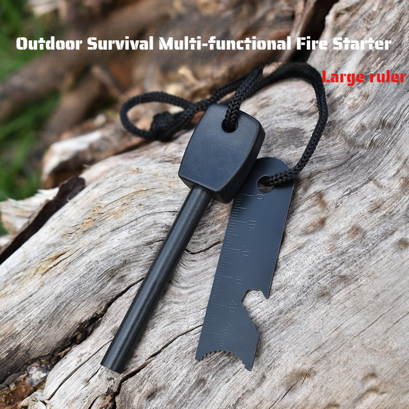 Multi-Function Wooden Handle M - Ferro Rod Striker recension och pris