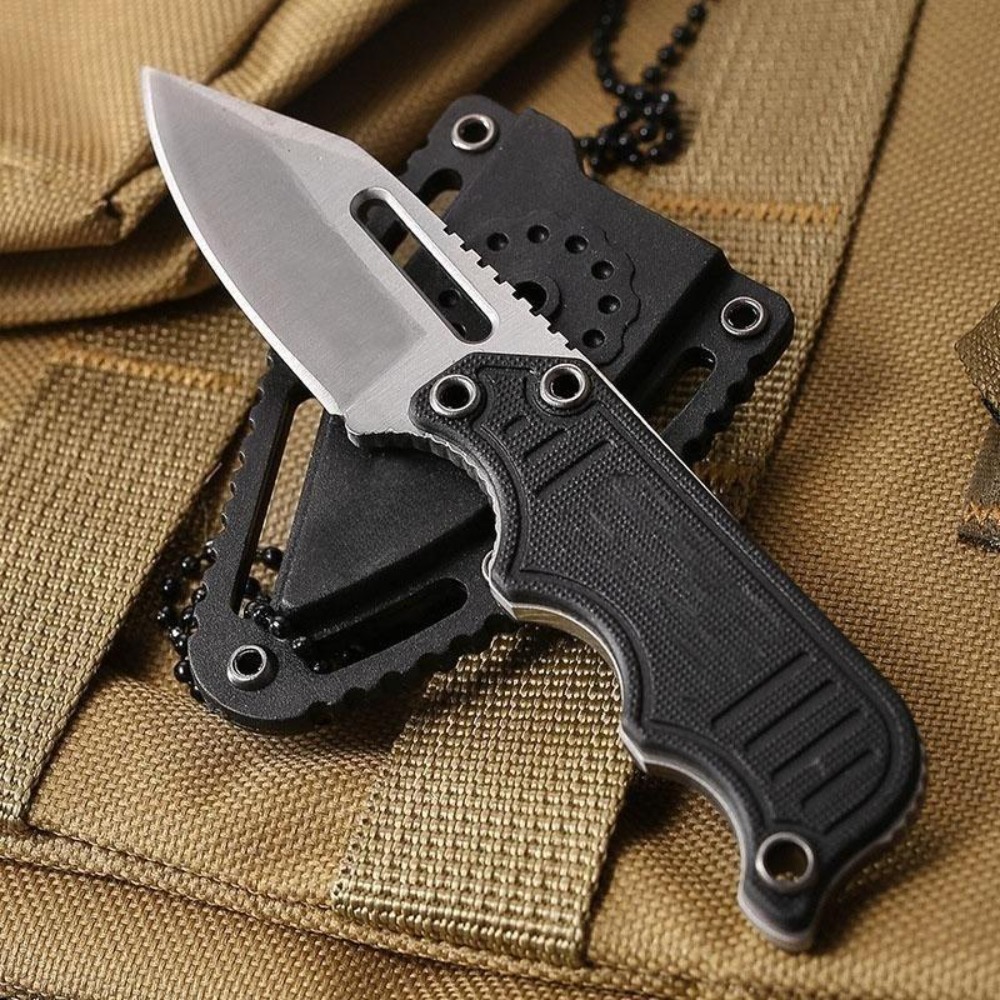 Portable Neck Knife with Kydex - Edc Fixed Blade Deep Carry recension och pris