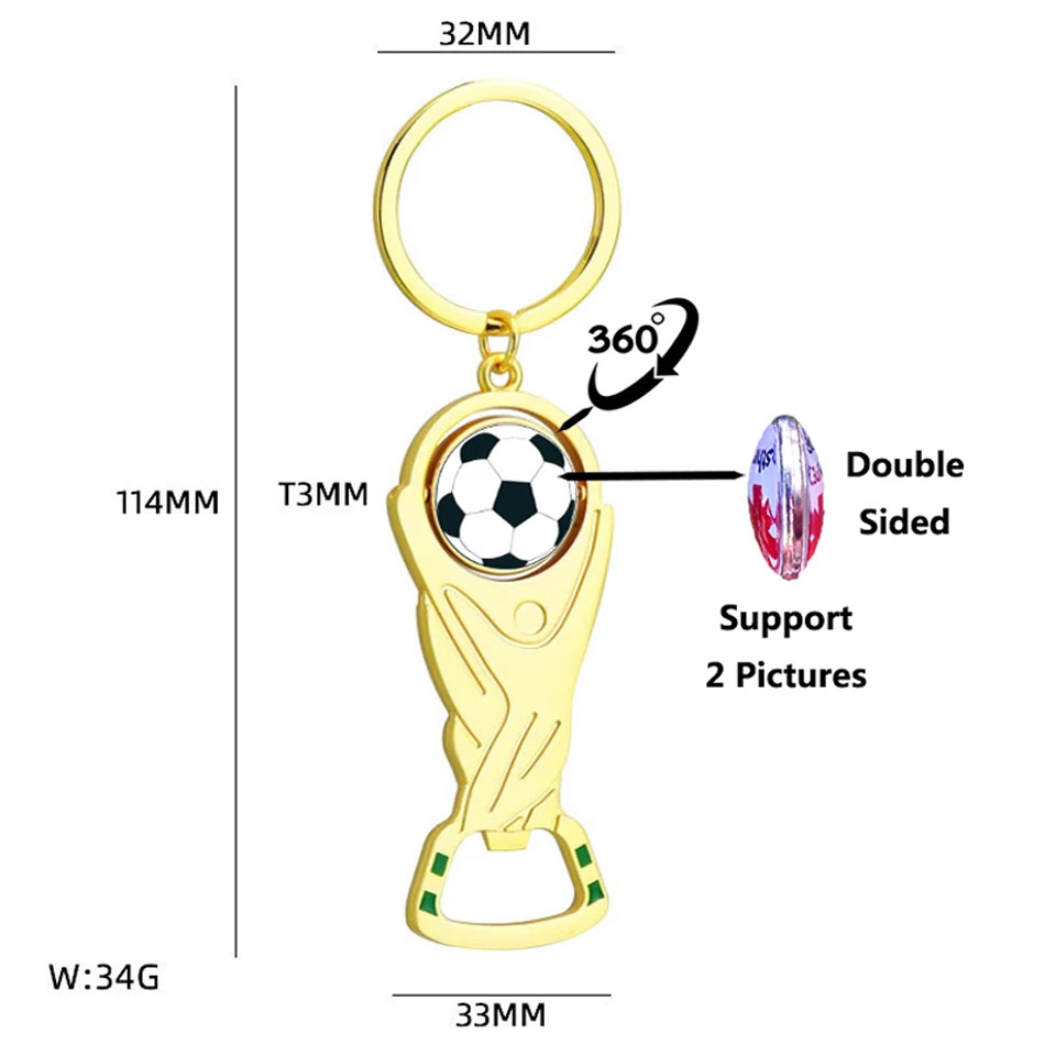 Bottle Opener Pendant, Footbal - Bottle Opener Keyring recension och pris