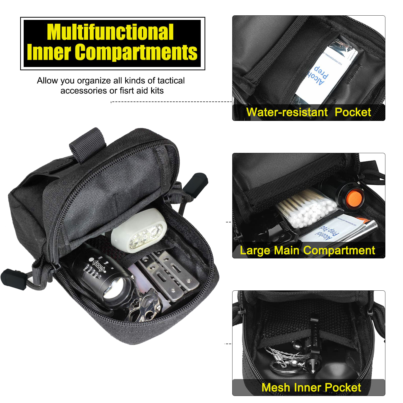 Tactical Molle Pouch Waist Bag - Edc Carry Pouch recension och pris