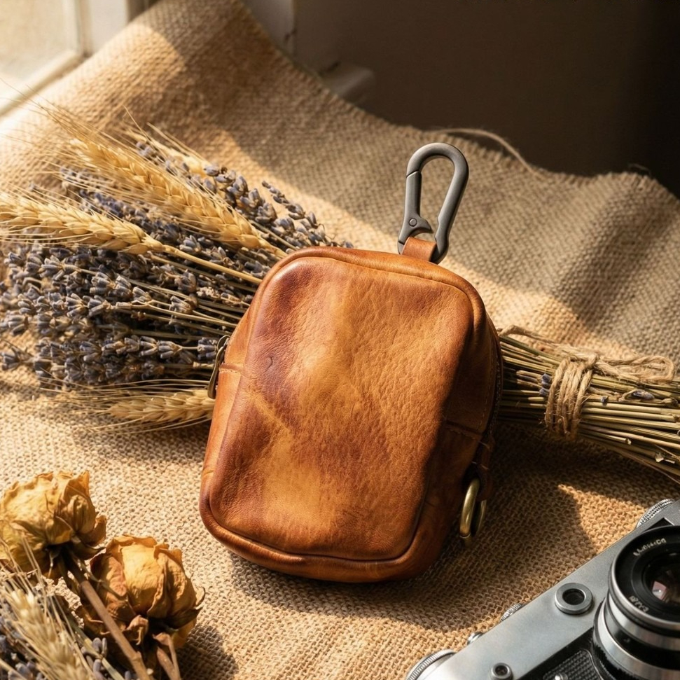 Rugged Vintage Leather Mini Cl - Leather Edc. Carry Pouch recension och pris