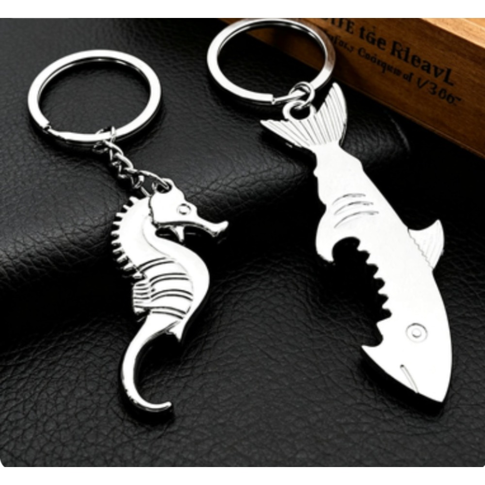Metal Shark Keychain Bottle Fi - Bottle Opener Keyring recension och pris