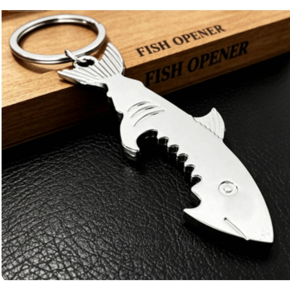 Metal Shark Keychain Bottle Fi - Bottle Opener Keyring recension och pris