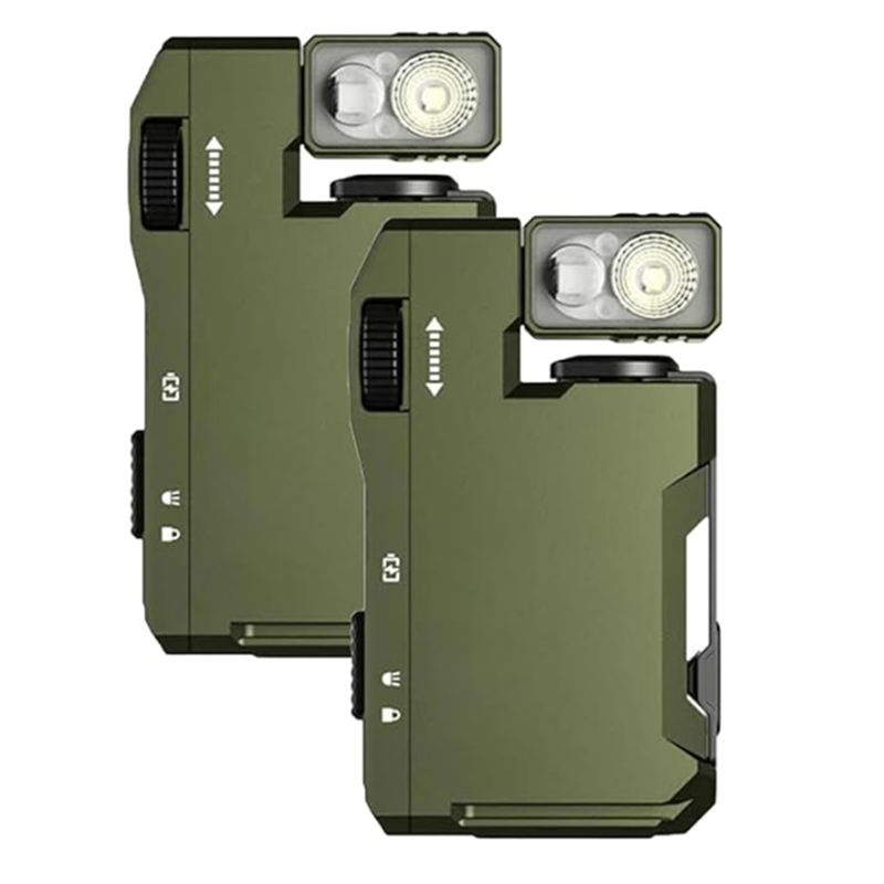 AT51-2Pcs EDC Flashlight With  - Edc Carry Flashlight recension och pris