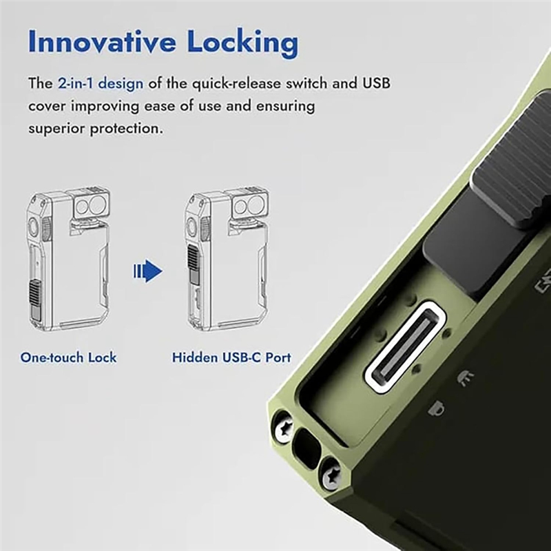 AT51-2Pcs EDC Flashlight With  - Edc Carry Flashlight recension och pris