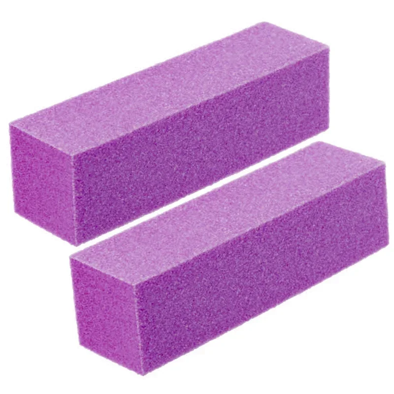 2Pcs Nail Buffer Blocks 4-Side - Nail File Titanium recension och pris