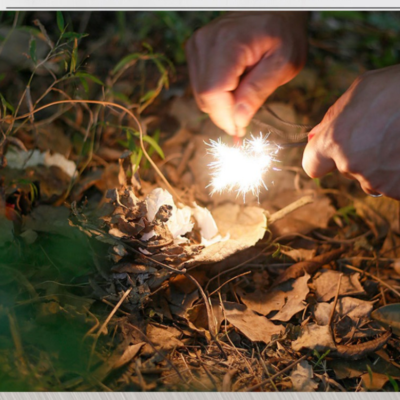 Mini Wilderness Survival Porta - Ferro Rod Striker recension och pris