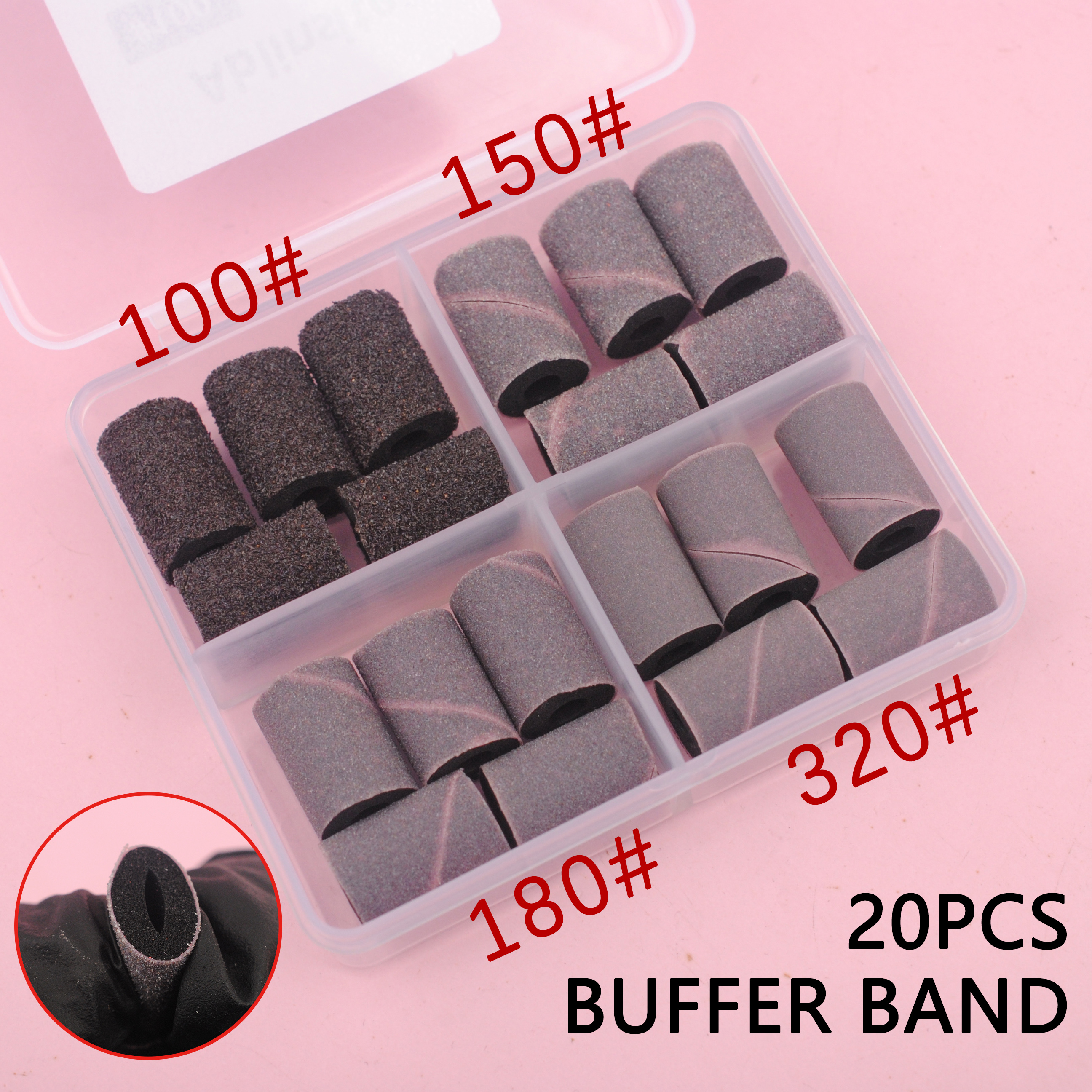 Nail Drill Buffer Bands,Soft S - Nail File Titanium recension och pris