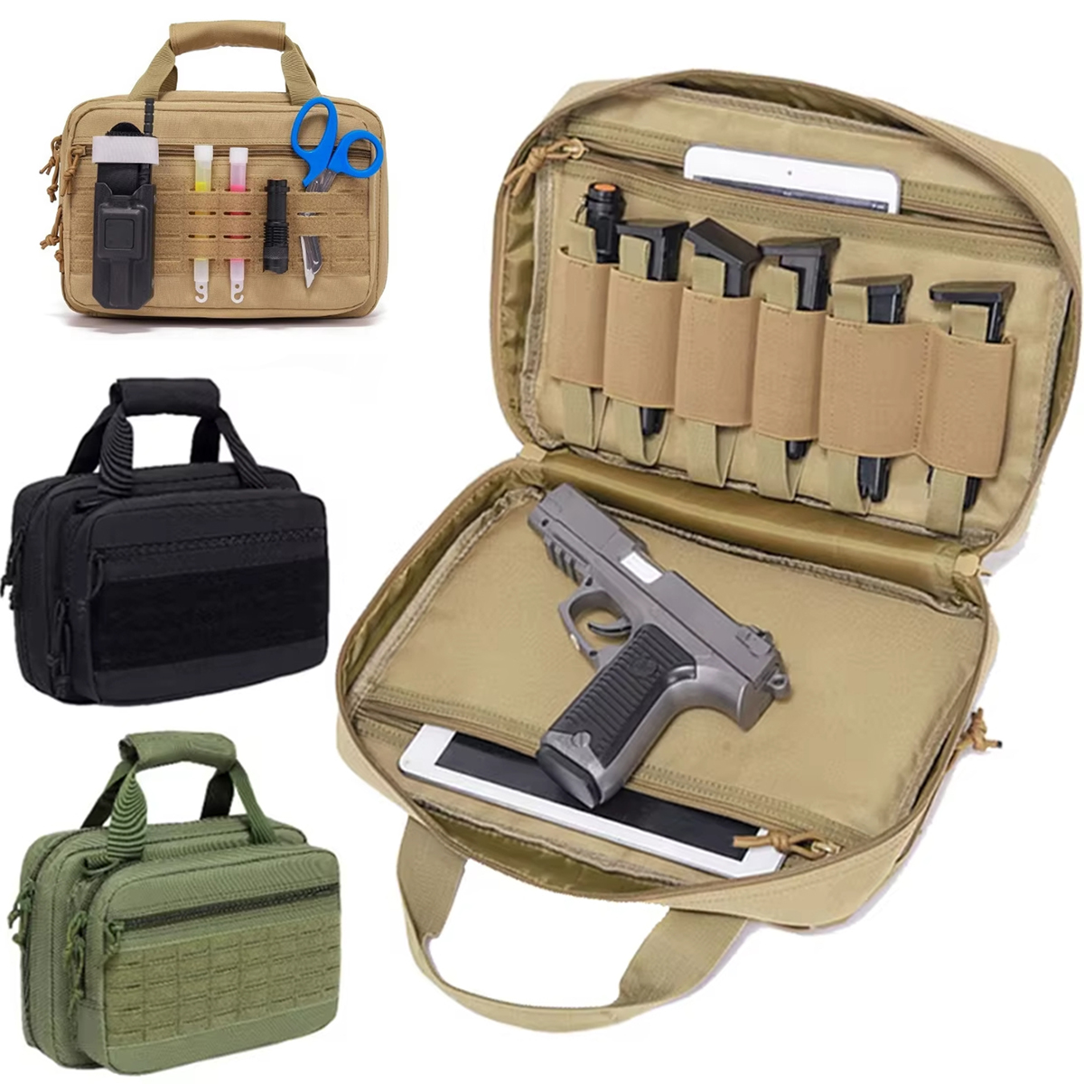 Tactical Pistol Case Gun Bag S - Edc Carry Handgun recension och pris