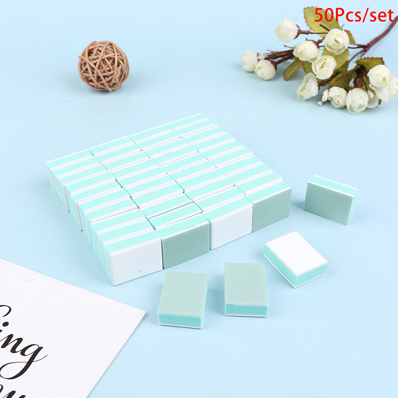 50 Pcs/lot Mini Nail Buffer Bl - Nail File Titanium recension och pris