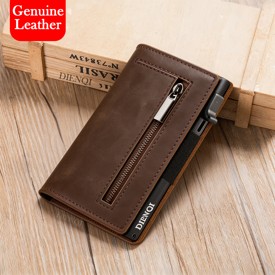 Cowhide Credit Card Holder Gen - Money Clip Magnetic recension och pris