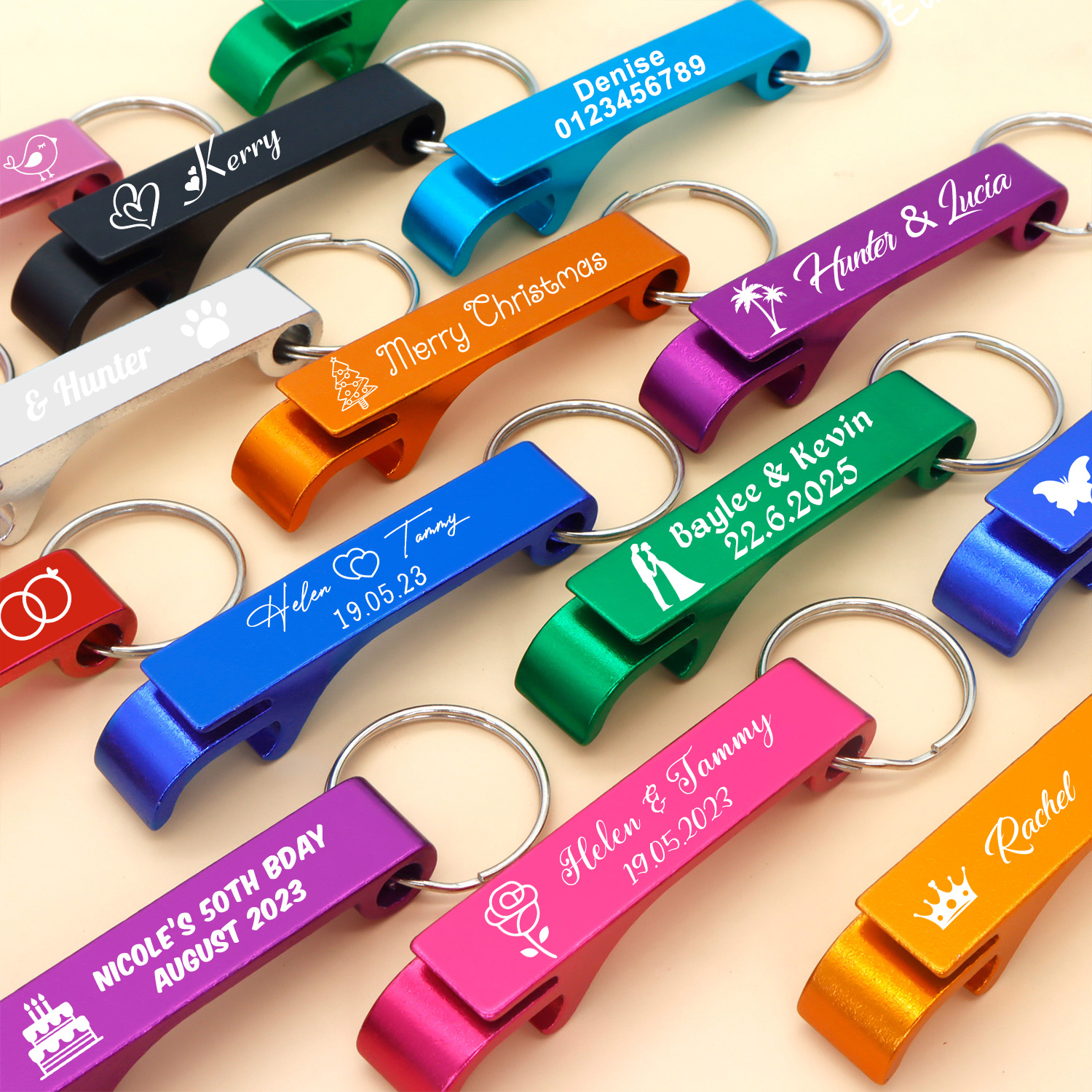 Keychain Custom Logo Key Ring  - Bottle Opener Keyring recension och pris