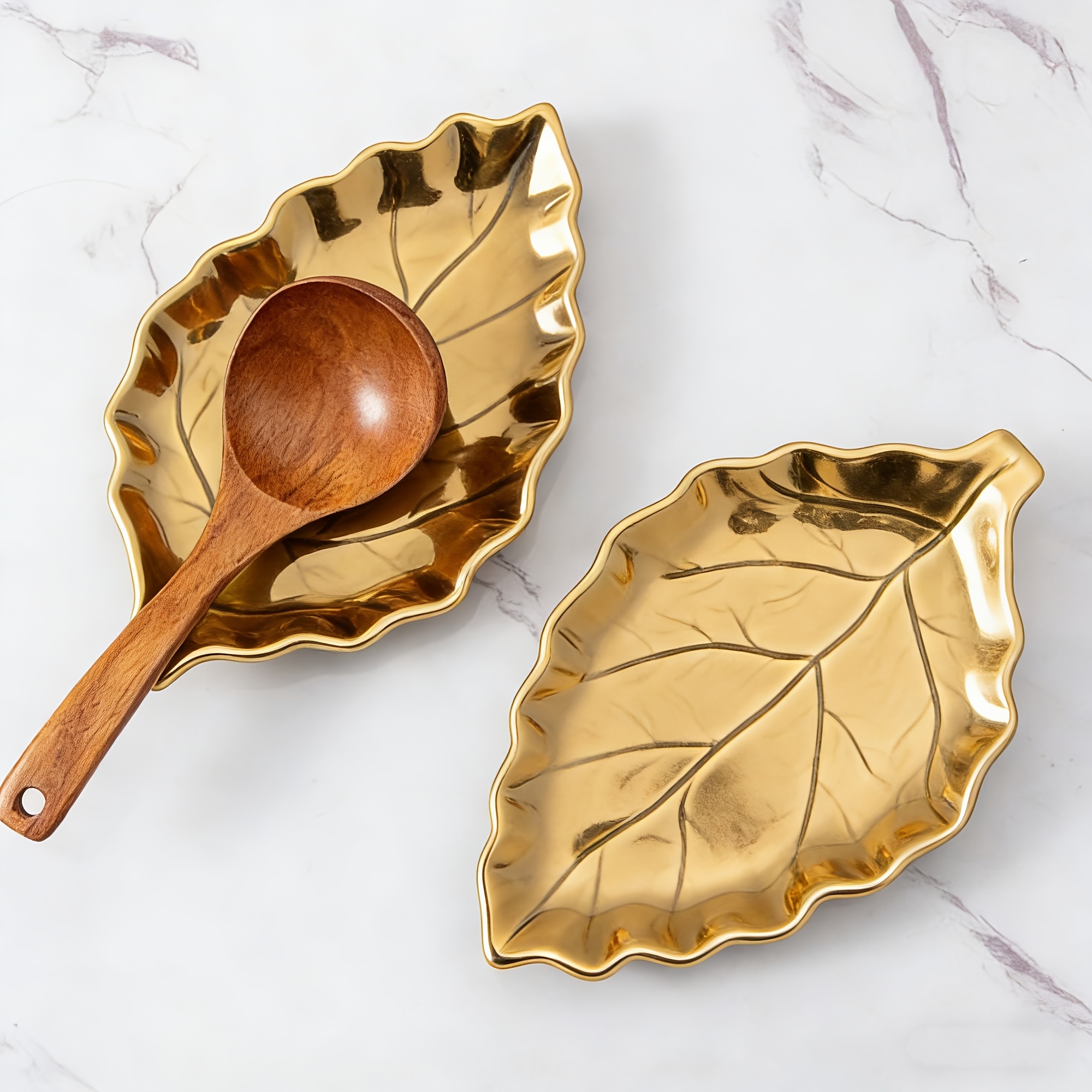 1pc Light Luxury Golden Leaf S - Pocket Knife Ceramic recension och pris