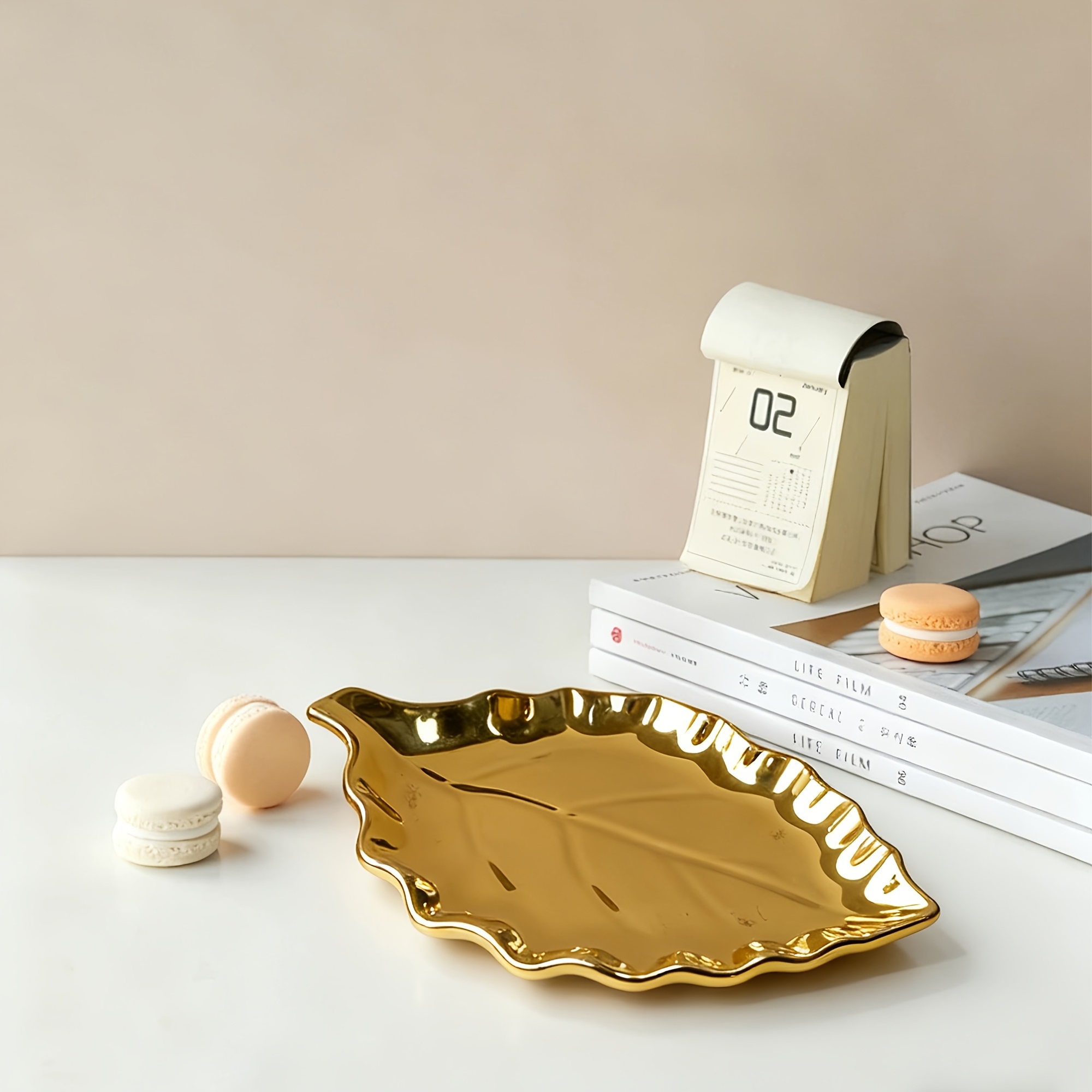 1pc Light Luxury Golden Leaf S - Pocket Knife Ceramic recension och pris