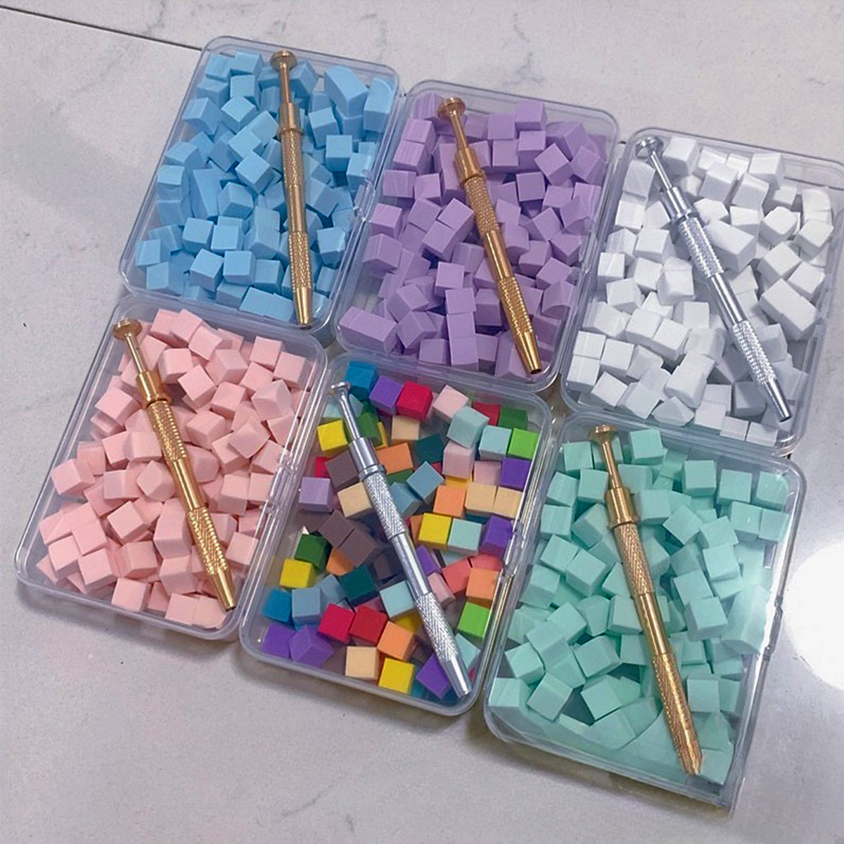 1set 100pcs Nail care gradual  - Nail File Titanium recension och pris