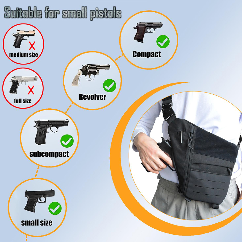 Tactical Bag Concealed Gun Bag - Edc Concealed Carry Backpack recension och pris